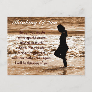 Carte Postale Penser À You_Postcard