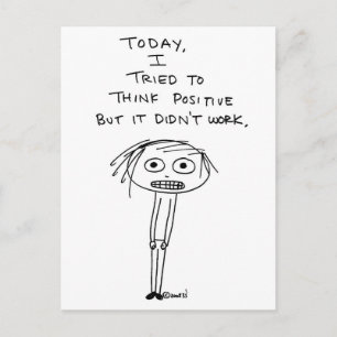 Carte Postale Penser positif