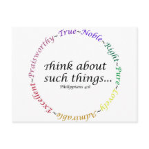 Pensez à de telles choses... Philippiens 4:8