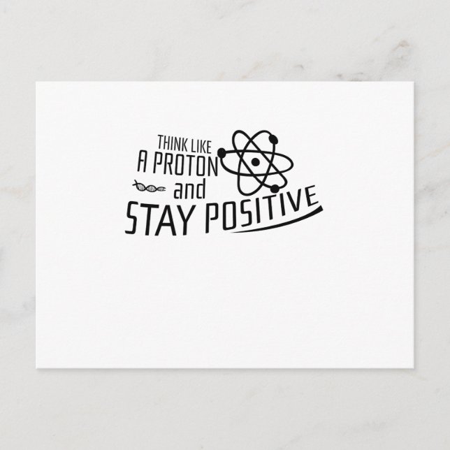 Carte Postale Pensez À Un Don De Cool Proton Science (Devant)
