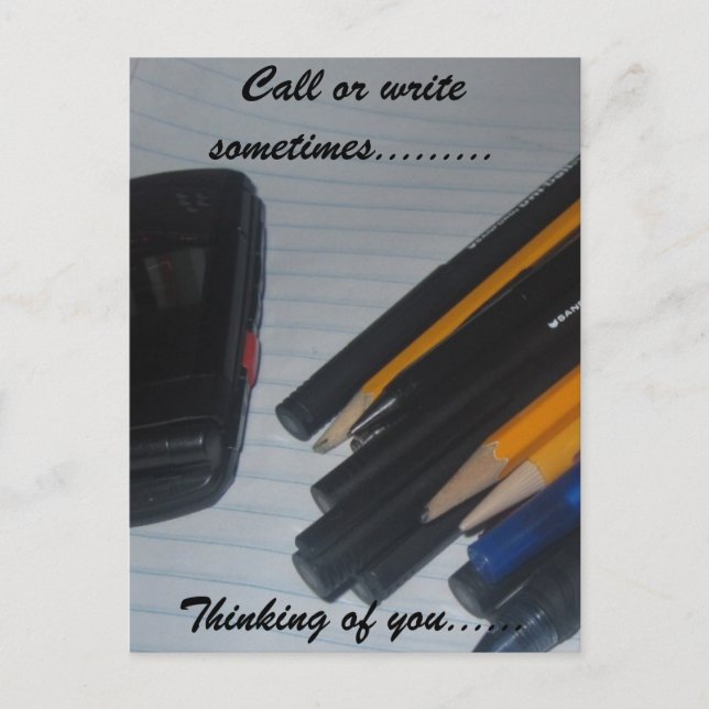 CARTE POSTALE PENSEZ À VOUS (Devant)