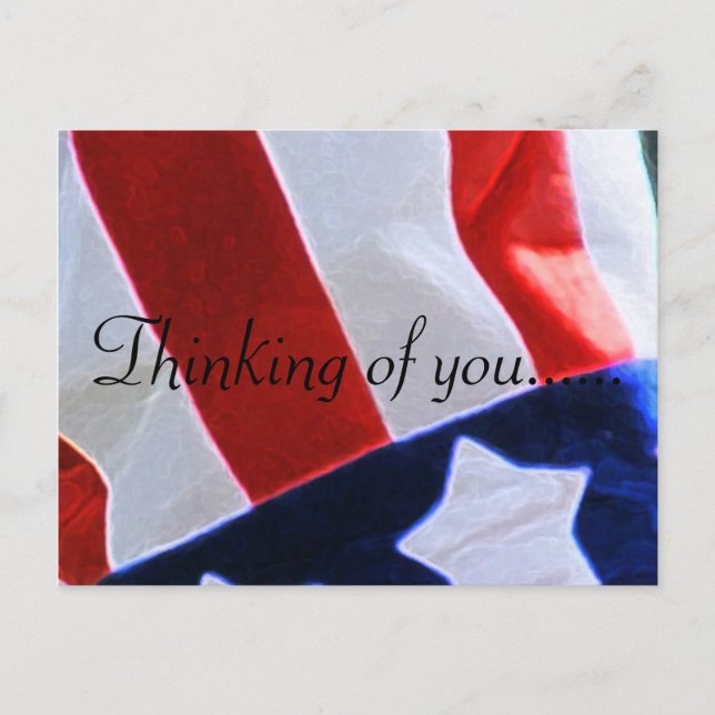 CARTE POSTALE PENSEZ À VOUS USA (Devant)
