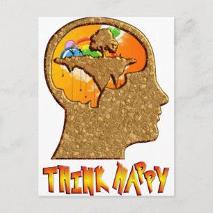 Carte Postale Pensez heureux