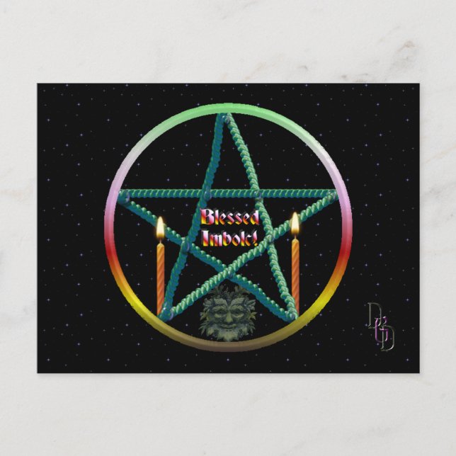 Carte Postale Pentacle Imbolc (Devant)