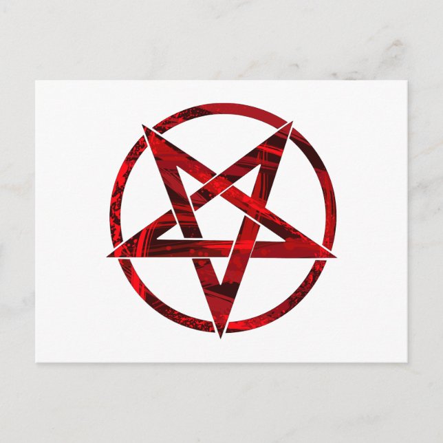 Carte Postale Pentagram Red Devil (Devant)