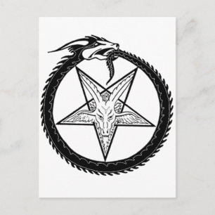 Carte Postale Pentagramme dragon