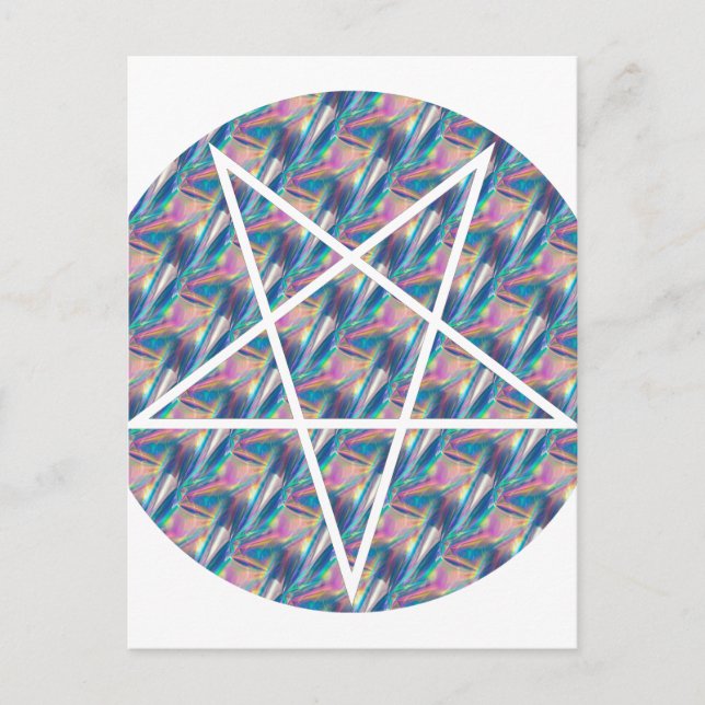 Carte Postale pentagramme hologramme (Devant)