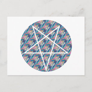 Carte Postale pentagramme hologramme