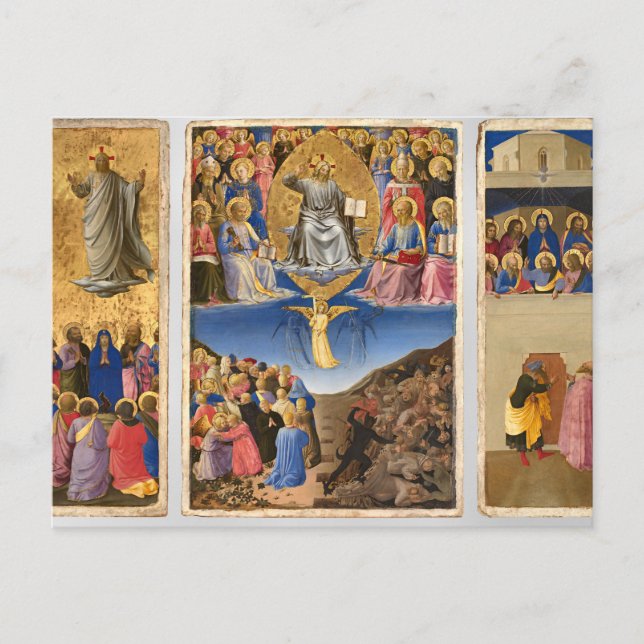 Carte Postale Pentecôte par Fra Angelico (Devant)