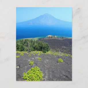 Carte Postale Pentes volcaniques d'Anak Krakatau, Java Ouest