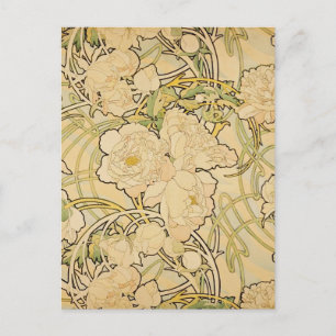 Carte Postale Peonies 1897