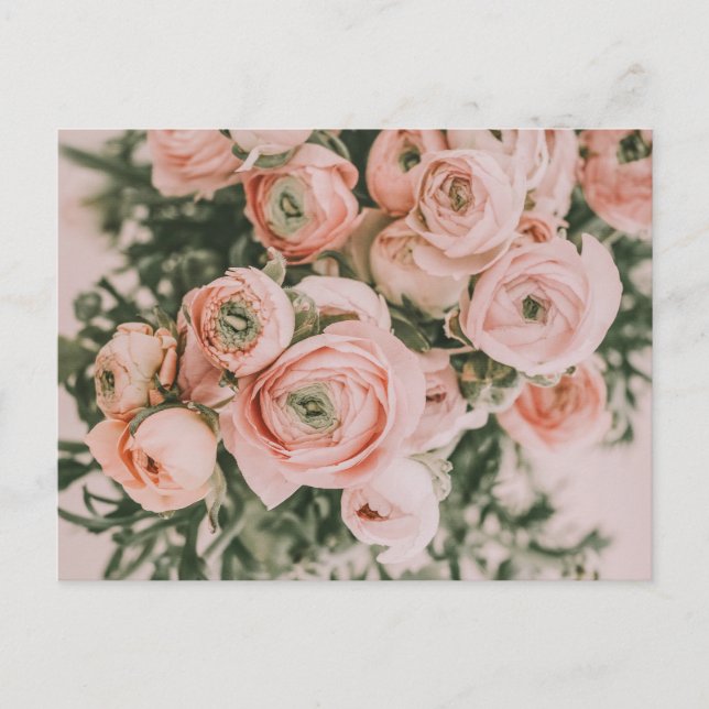 CARTE POSTALE PEONY FLEURS (Devant)