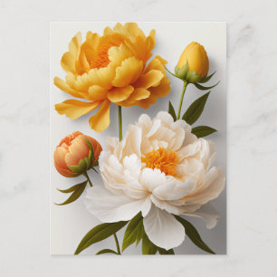 Carte postale Peony Flowers
