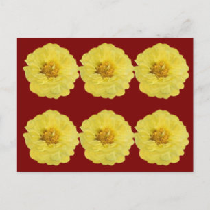 Carte postale Peony Jaune. 黄 色 い 牡 カ 丹 ー の ポ