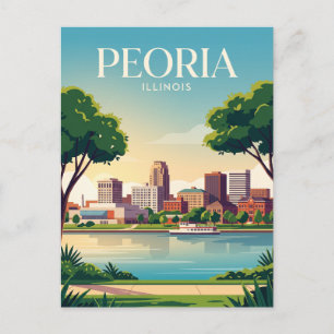 Carte Postale Peoria, Illinois