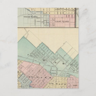 Carte Postale Peoria, Oneida, Knoxville et Dallas