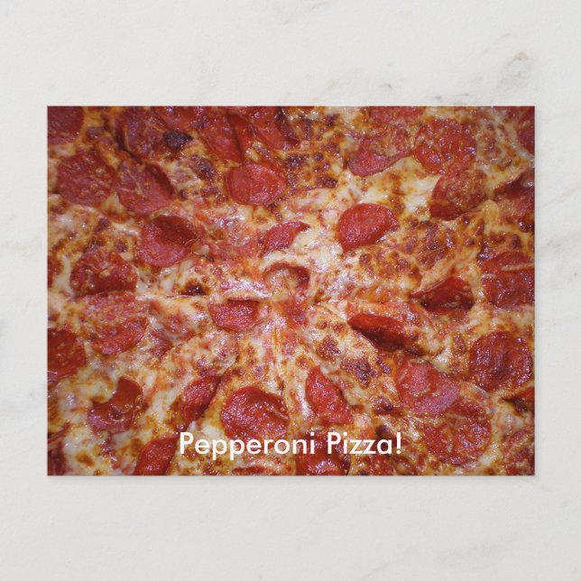 Carte postale Pepperoni Pizza (Devant)