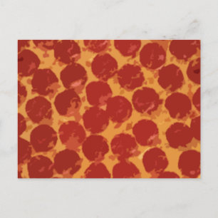 Carte Postale Pepperoni Pizza
