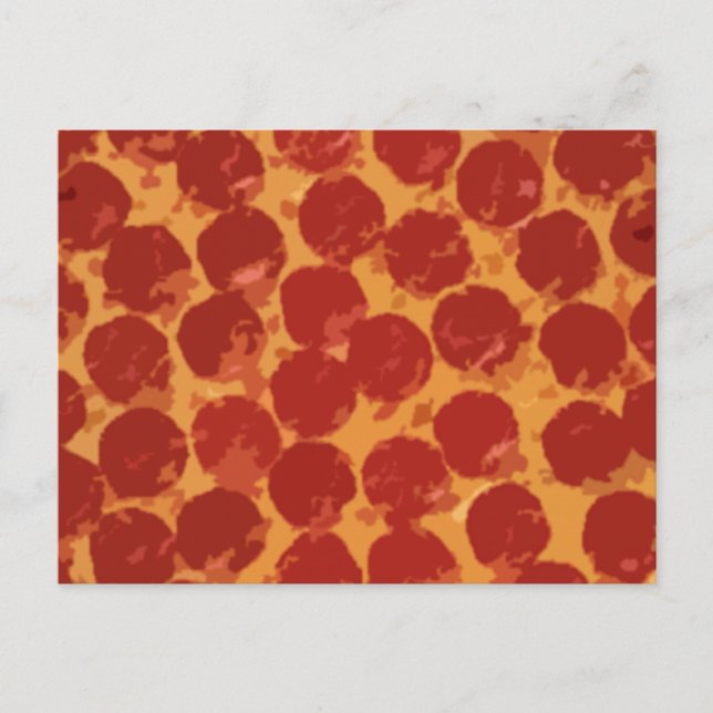 Carte Postale Pepperoni Pizza (Devant)