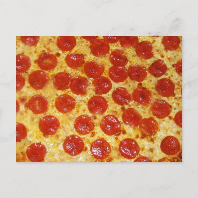 Carte Postale Pepperoni Pizza (Devant)