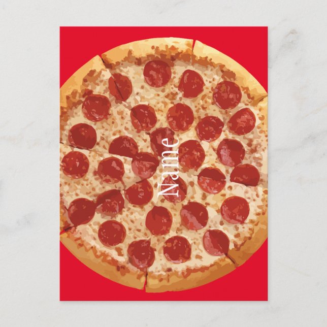 Carte Postale Pepperoni Pizza Thunder_Cove (Devant)