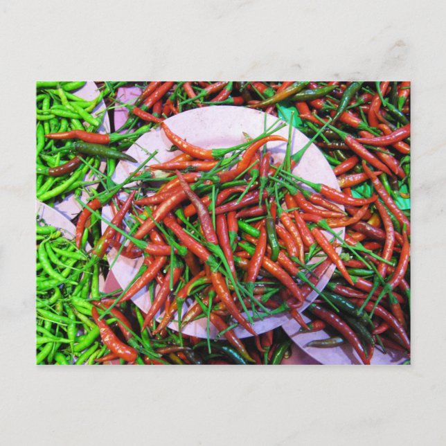Carte Postale Peppers à l'oeil d'oiseaux (Devant)