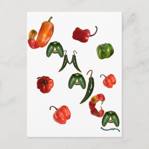 Carte Postale Peppers chili Jamaïque