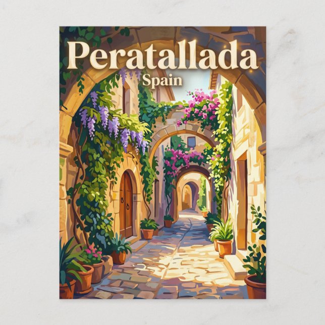 Carte Postale Peratallada Espagne (Devant)