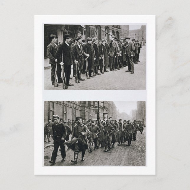 Carte Postale Perceuse de fusil des Spartacistes (haut) (Devant)