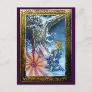 CARTE POSTALE PERCEVATION ET VISION DU SAINT-GRAIL