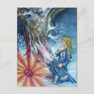 CARTE POSTALE PERCEVATION ET VISION DU SAINT-GRAIL