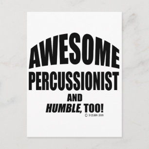 Carte Postale Percussionniste génial