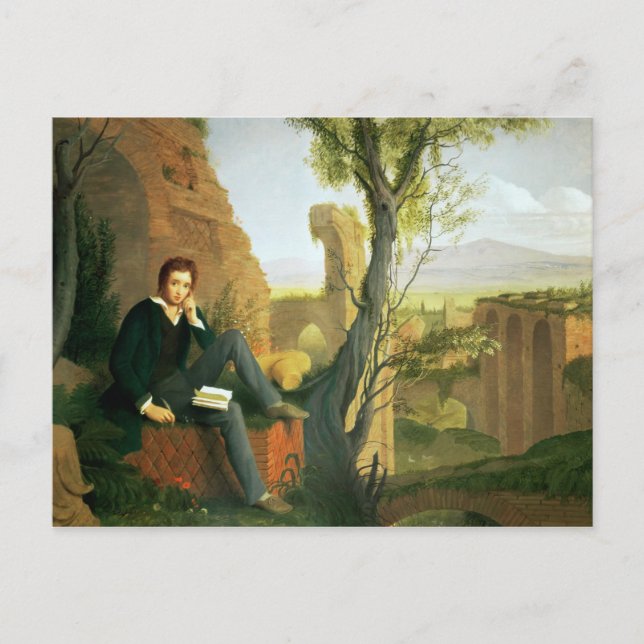 Carte Postale Percy Bysshe Shelley 1845 (Devant)