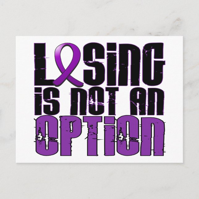 Carte Postale Perdre N'Est Pas Une Option Lupus (Devant)