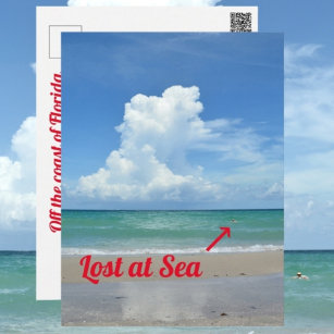 Carte Postale Perdu à Sea Florida Beach Funny Photographie