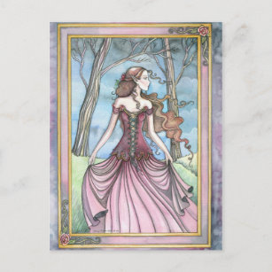 Carte Postale Perdu dans Avalon Fairy Tale Postcard
