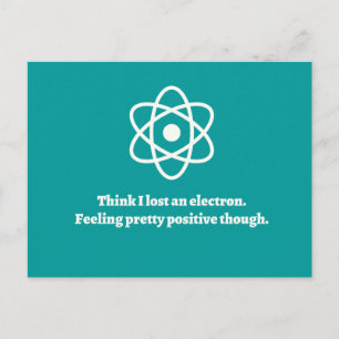 Carte Postale Perdu d'un électron