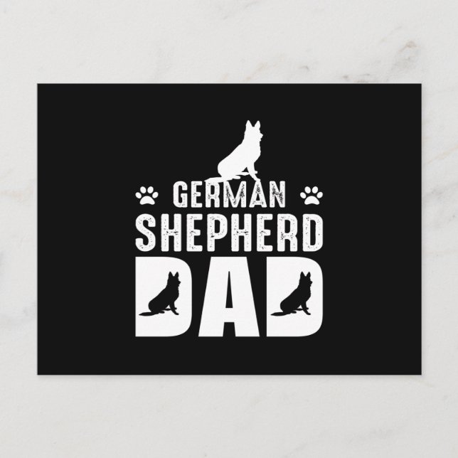 Carte Postale Père berger allemand (Devant)