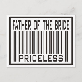 Carte Postale Père de la mariée inestimable