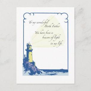 Carte Postale Père de naissance phare, Fête des pères