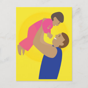 Carte Postale Père et enfant