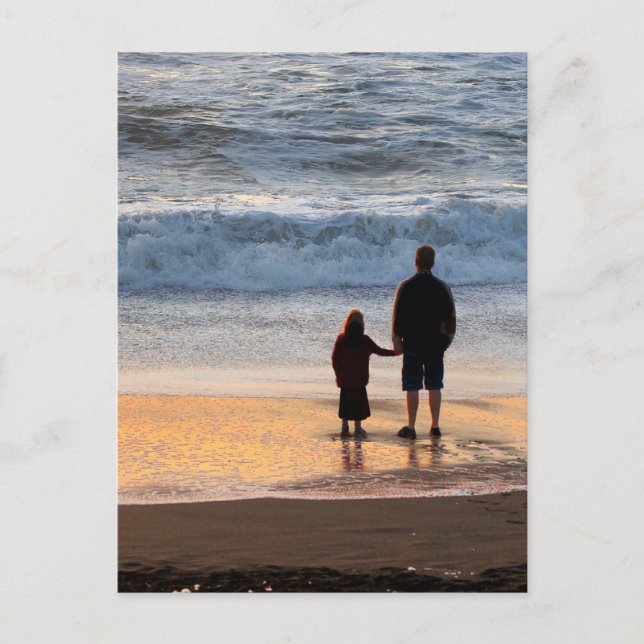 Carte Postale Père et fille (Devant)