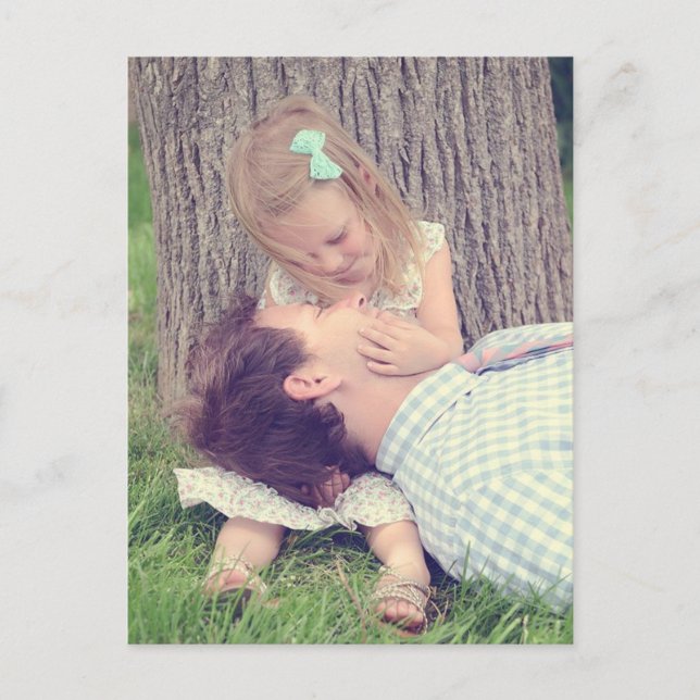 Carte Postale Père Et Fille (Devant)