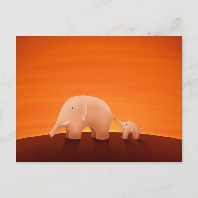 Carte Postale Père et Fils (Devant)