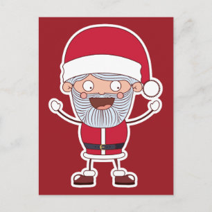 Carte postale Père Noël amusante
