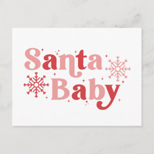Carte Postale Père Noël Baby - Fun Holiday Typography Design