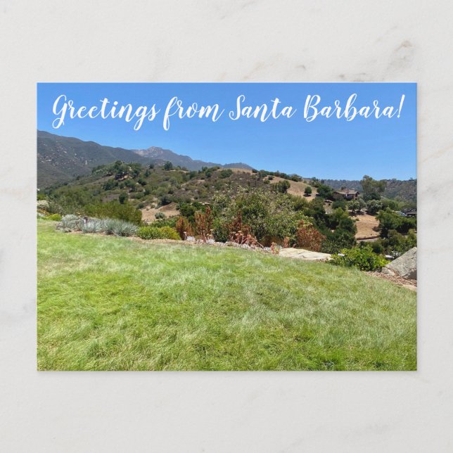 Carte postale père Noël Barbara Botanic Garden (Devant)