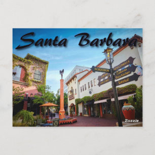 Carte postale père Noël Barbara California