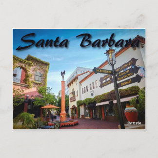 Carte postale père Noël Barbara California