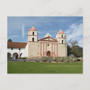 Carte Postale père Noël Barbara Spanish Mission, Californie